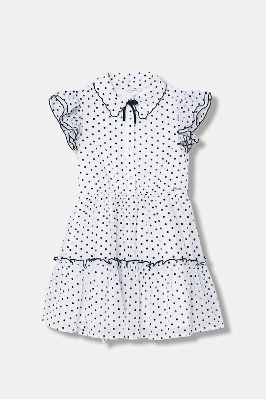 Guess sukienka tkanina biały J6GK07.WA2T0.PPY2.M