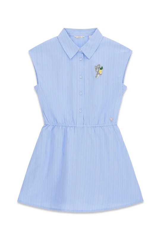 Guess šaty bavlnené J6GK08.WEH20.PPY2.M modrá SS26