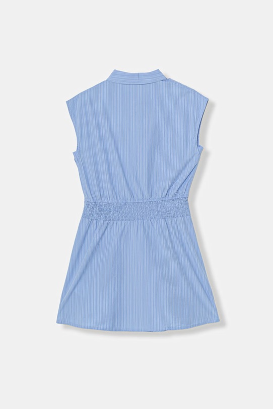 Guess sukienka bawełniana J6GK08.WEH20.PPY2.M niebieski SS26