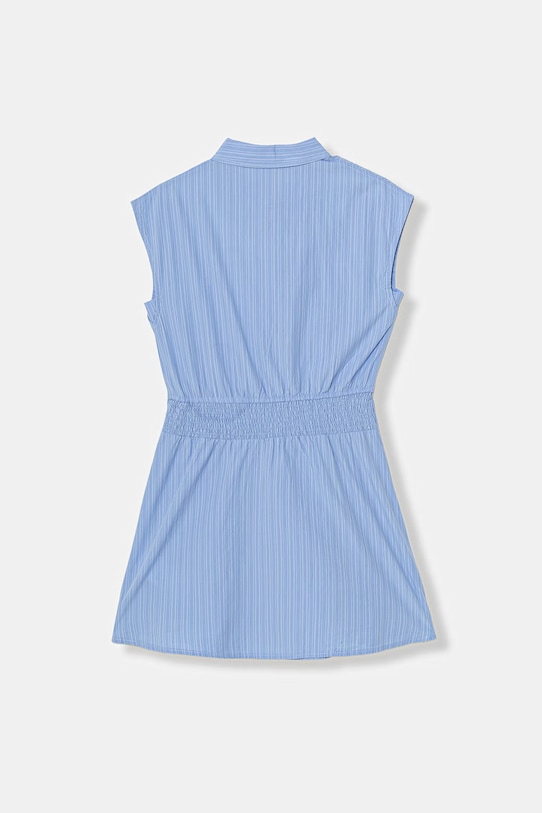 Guess sukienka bawełniana J6GK08.WEH20.PPY2.M niebieski SS26