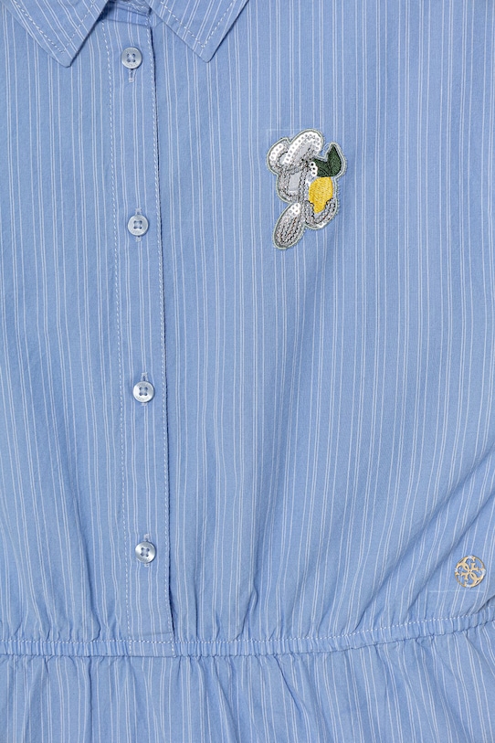 Dziewczynka Guess sukienka bawełniana J6GK08.WEH20.PPY2.M niebieski