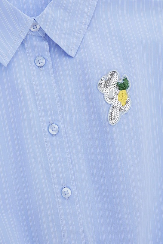 Guess šaty bavlnené modrá J6GK08.WEH20.PPY2.M