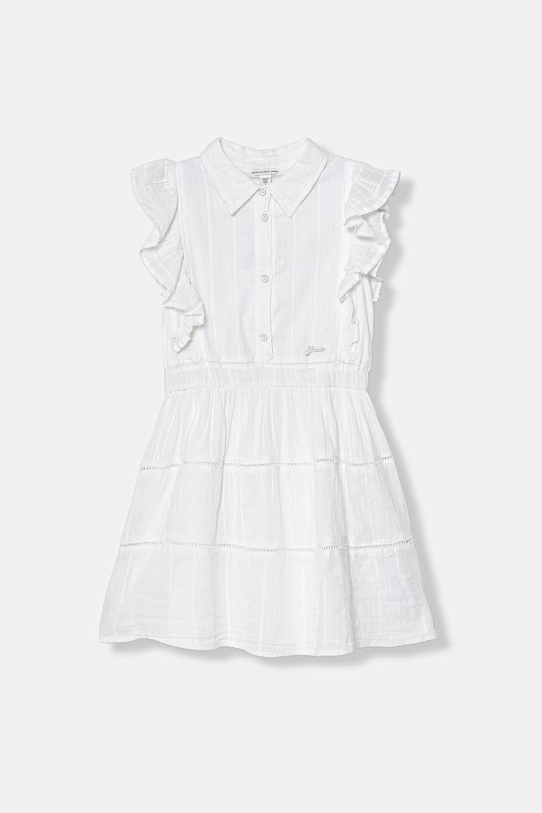 Guess sukienka letnia bawełniana biały J6GK17.WN210.PPY2.M