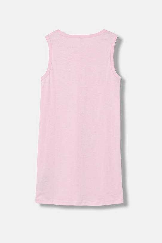 Guess sukienka bawełniana dziecięca J6GK25.JA914.PPY2.M różowy SS26