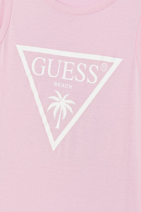 Dziewczynka Guess sukienka bawełniana dziecięca J6GK25.JA914.PPY2.M różowy