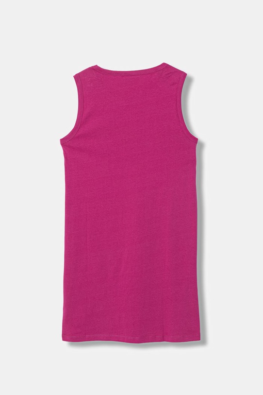 Guess sukienka bawełniana dziecięca J6GK25.JA914.PPY2.M różowy SS26