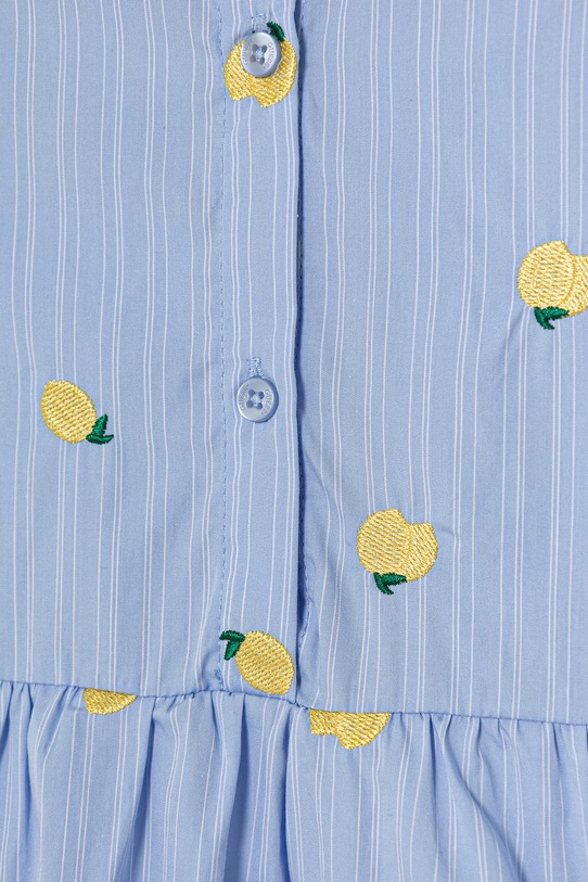 Dziewczynka Guess sukienka bawełniana K6GK04.WEH20.PPY2.M niebieski