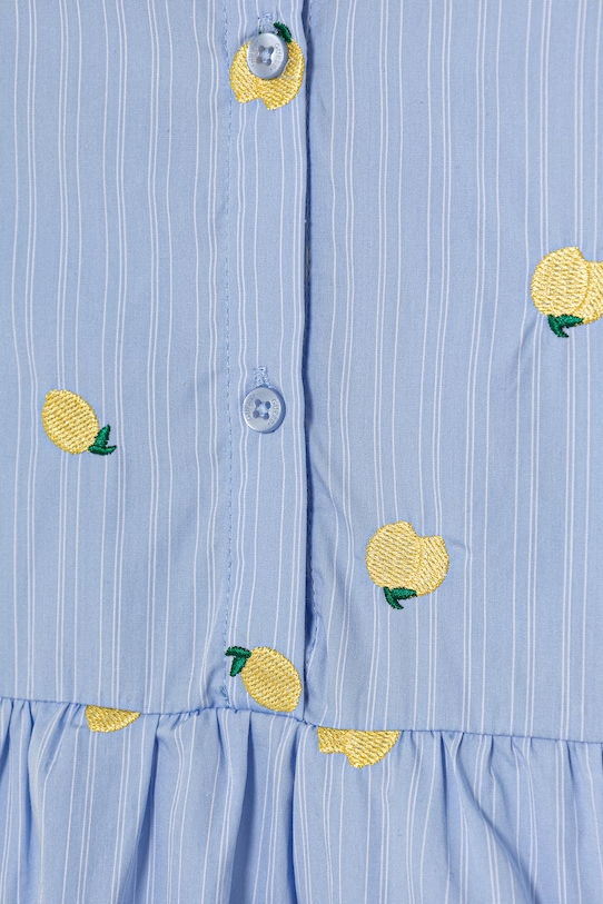 Dziewczynka Guess sukienka bawełniana K6GK04.WEH20.PPY2.M niebieski