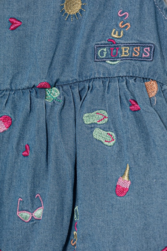 Dziewczynka Guess sukienka z lyocellu S6GG07.WHBL0.PPY2.M niebieski