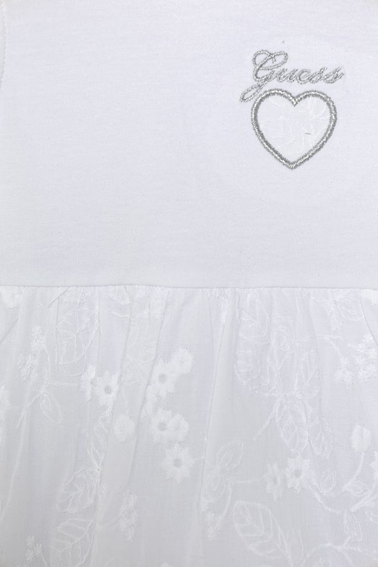 Dziewczynka Guess sukienka bawełniana S6GG08.K6YW0.PPY2.M biały