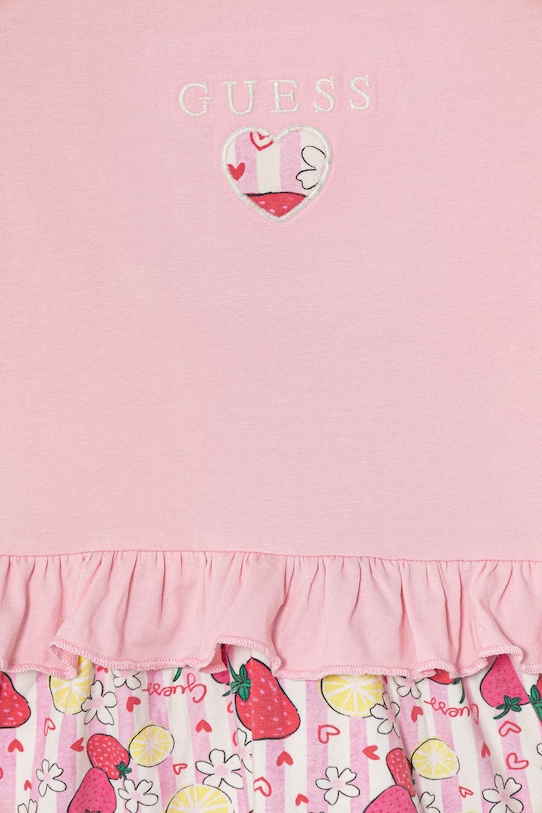 Dziewczynka Guess sukienka dziecięca K6GK01.K6YW4.PPY2.M różowy