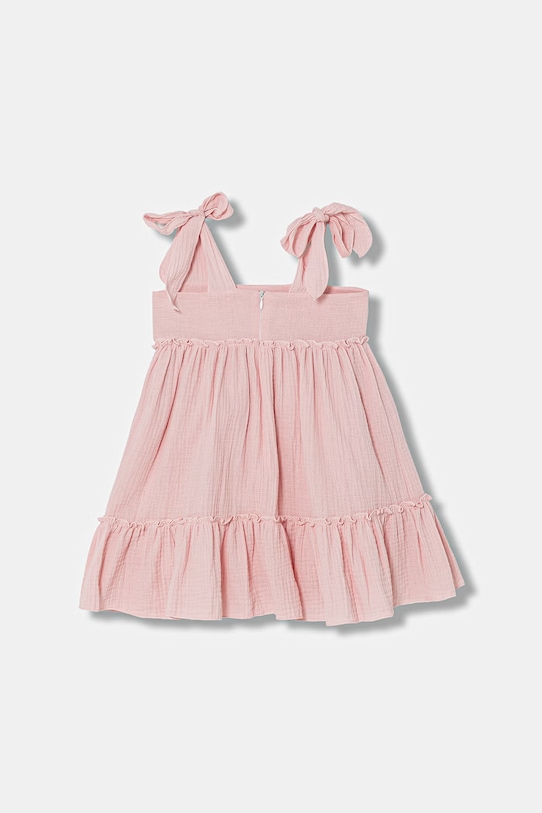 Παιδικό βαμβακερό φόρεμα Jamiks MILOA MILOA.org.Suki.JLI024.G ροζ SS26