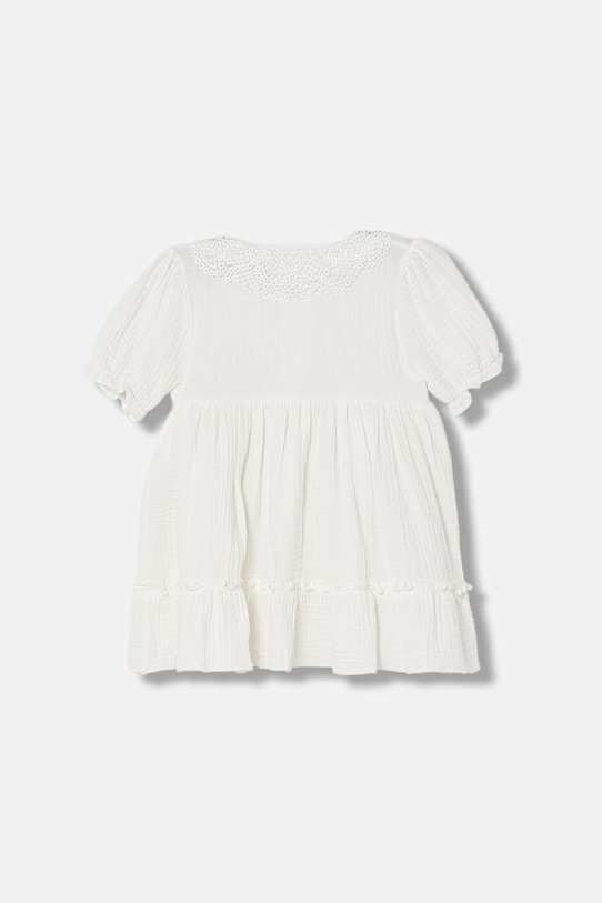 Παιδικό βαμβακερό φόρεμα Jamiks MOSSI MOSSI.org.Suki.JLI040.G λευκό SS26