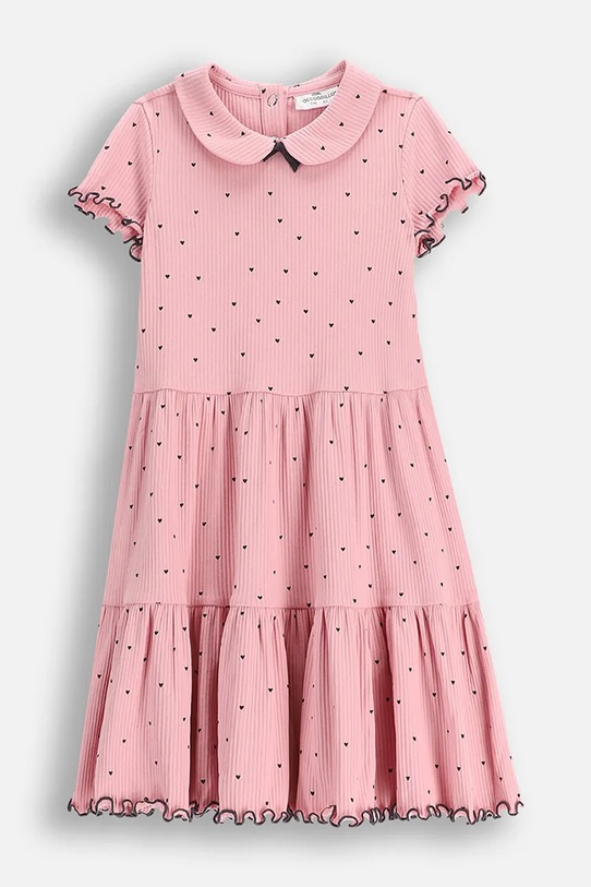 Dječja haljina Coccodrillo sitni uzorak roza WC6129201HGK