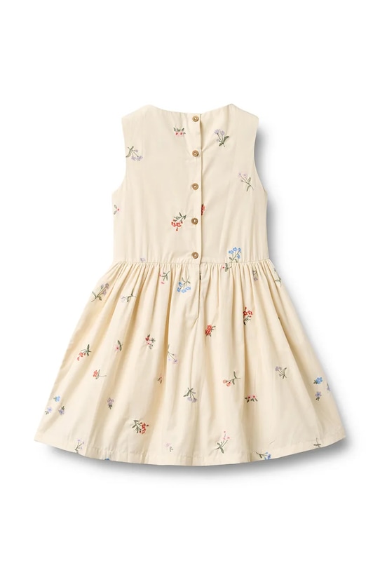 Wheat sukienka bawełniana dziecięca 1214.235.GOTS beżowy SS26