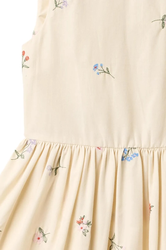 Dziewczynka Wheat sukienka bawełniana dziecięca 1214.235.GOTS beżowy