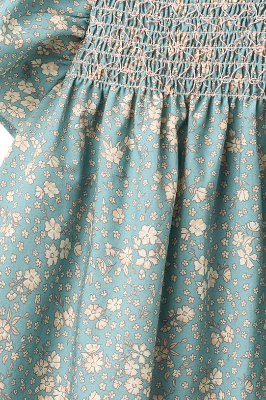 Wheat sukienka bawełniana dziecięca niebieski 1302.222.GOTS