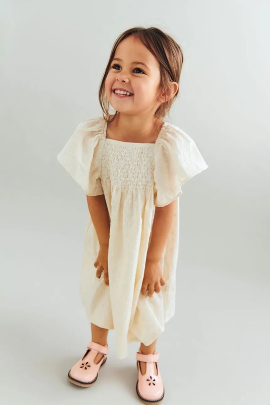 Wheat sukienka bawełniana beżowy 1302.366.GOTS