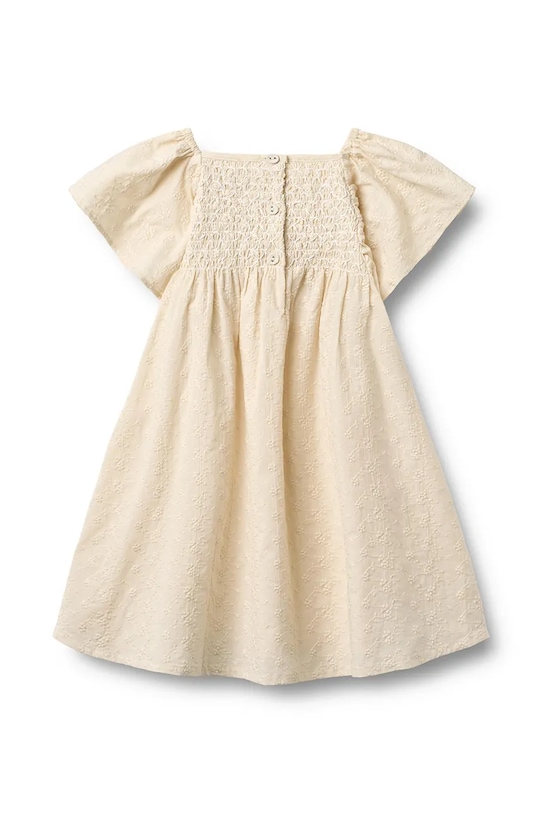 Dziewczynka Wheat sukienka bawełniana 1302.366.GOTS beżowy