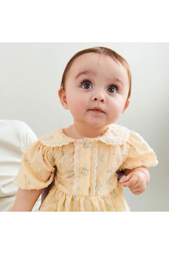 Wheat sukienka bawełniana pomarańczowy 5209.237.GOTS