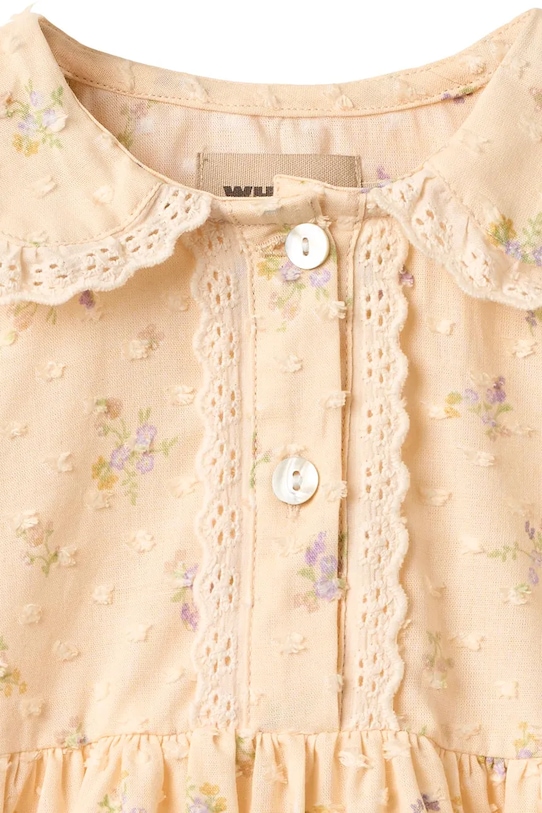 Dziewczynka Wheat sukienka bawełniana 5209.237.GOTS pomarańczowy