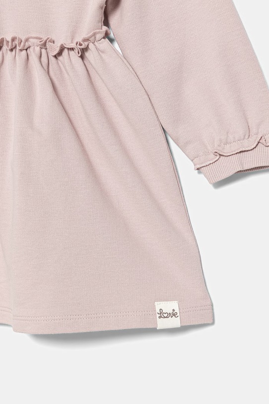 Dziewczynka United Colors of Benetton sukienka rozkloszowana bawełniana 3F9VGV011.P.Stagionale różowy