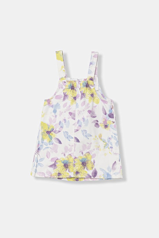 United Colors of Benetton sukienka bawełniana 47PPGT00Q.P.Stagionale biały SS26