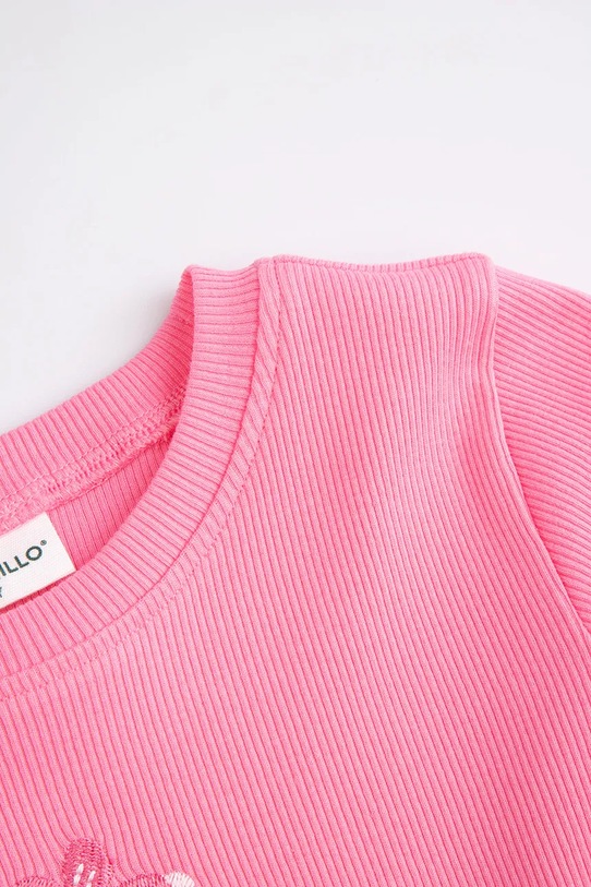 Lány Coccodrillo ruha pamut WC6129101FGK rózsaszín