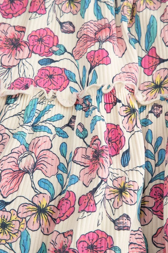 Coccodrillo φόρεμα babydoll με βαμβάκι πολύχρωμο WC6129102FGK