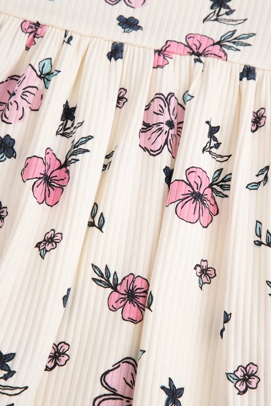 Coccodrillo Φόρεμα babydoll με βαμβάκι μπεζ WC6129102FGN