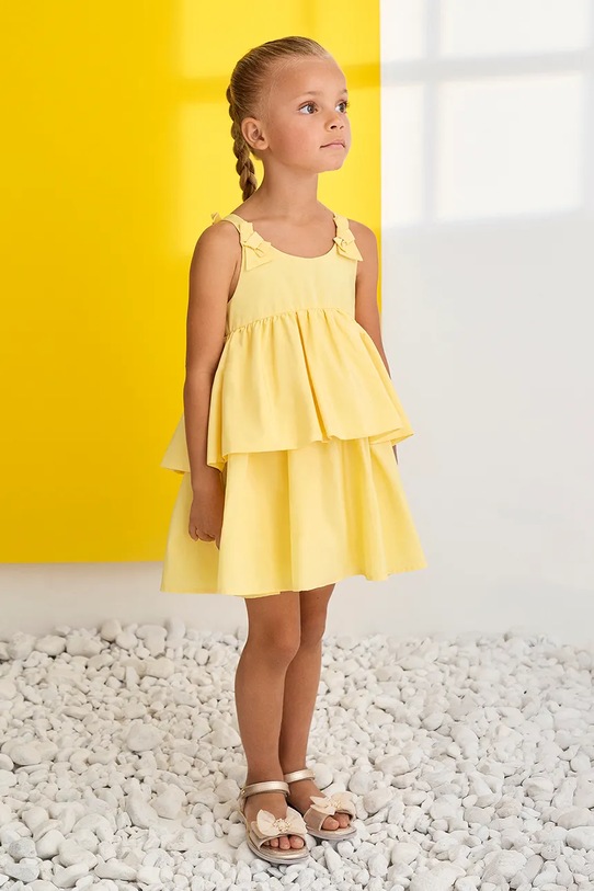 Abel&Lula sukienka rozkloszowana 5041.5.Mini.PPY2 żółty