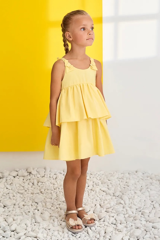 Abel&Lula sukienka rozkloszowana 5041.5.Mini.PPY2 żółty