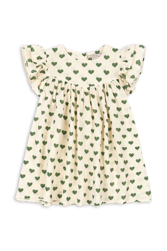 Konges Sløjd φόρεμα βαμβακερό COCO DRESS GOTS KS105322.PPY2 μπεζ SS26