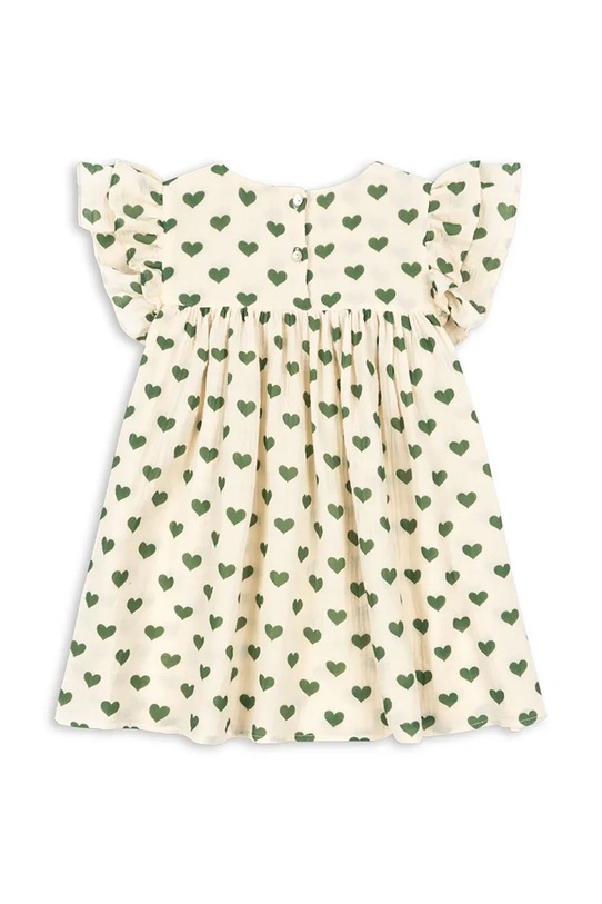 Κοριτσίστικα Konges Sløjd φόρεμα βαμβακερό COCO DRESS GOTS KS105322.PPY2 μπεζ