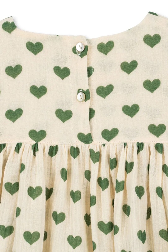 Konges Sløjd φόρεμα βαμβακερό COCO DRESS GOTS μπεζ KS105322.PPY2