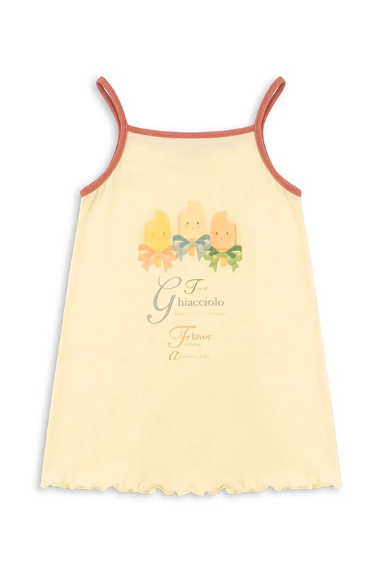 Konges Sløjd рокля от памук ERA STRAP DRESS OCS KS105358.PPY2 жълт SS26