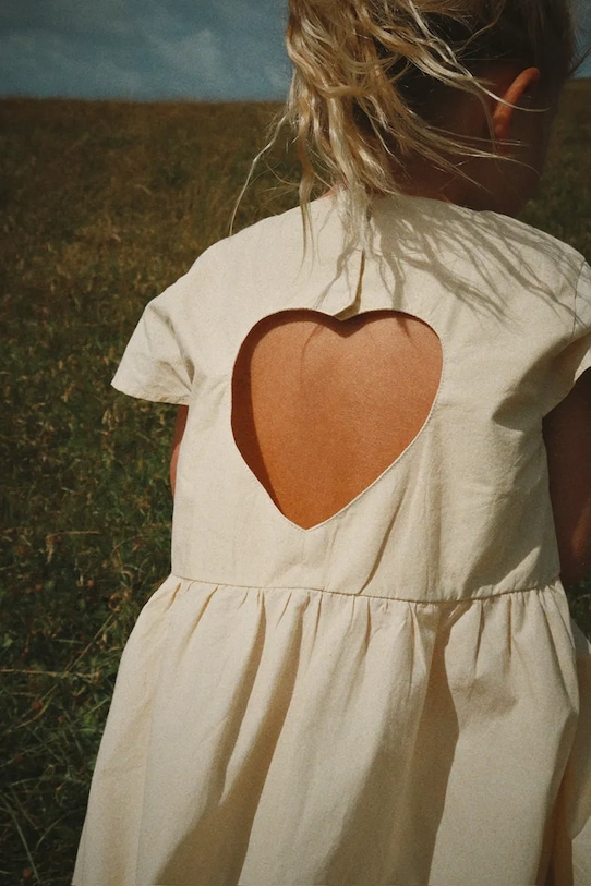 Konges Sløjd rochie de bumbac HEARLY DRESS GOTS KS105411.PPY2