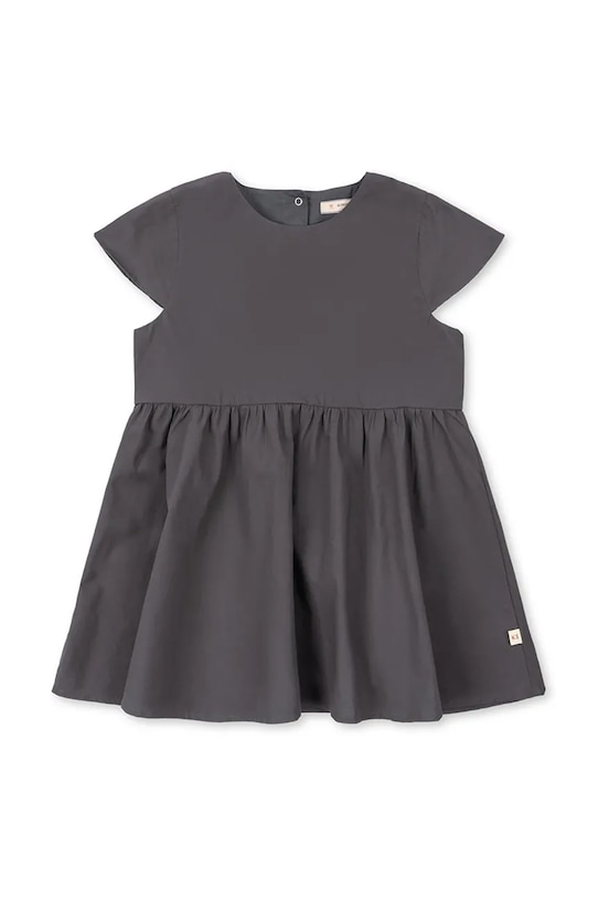 Konges Sløjd φόρεμα βαμβάκι HEARLY DRESS GOTS KS105411.PPY2 γκρί SS26