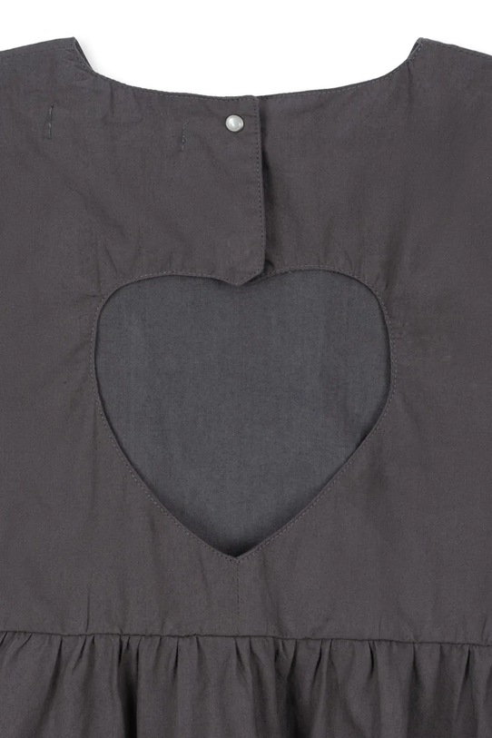 Konges Sløjd φόρεμα βαμβάκι HEARLY DRESS GOTS γκρί KS105411.PPY2