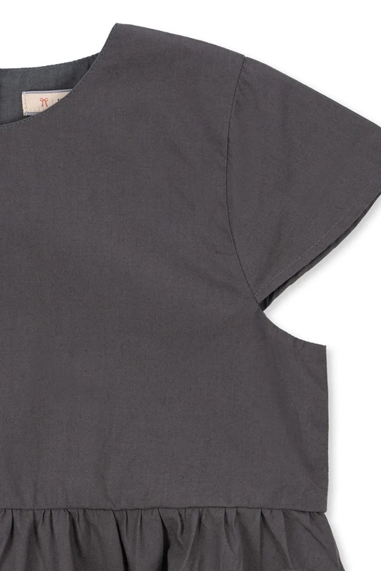 Konges Sløjd φόρεμα βαμβάκι HEARLY DRESS GOTS KS105411.PPY2 γκρί