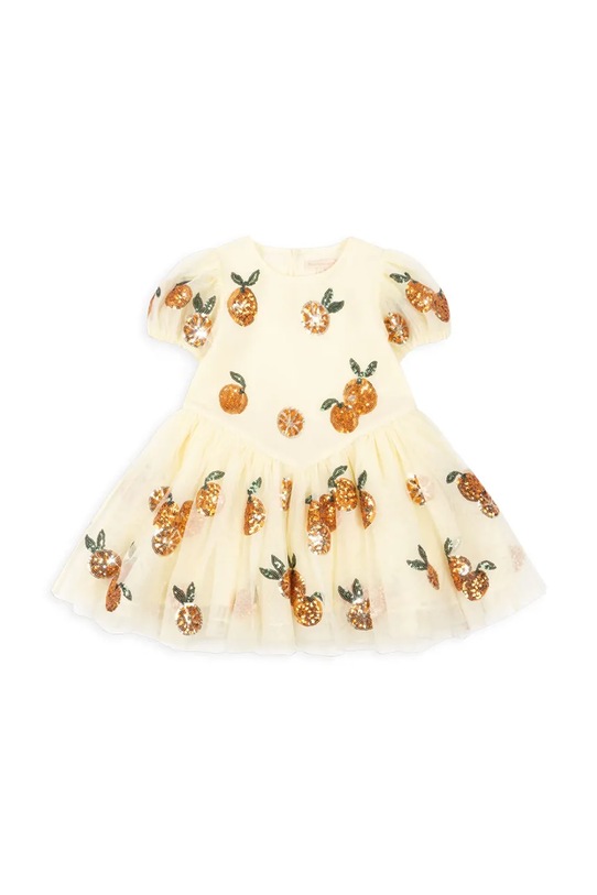 Konges Sløjd obleka HEARTLILY DRESS KS105412.PPY2 bež SS26