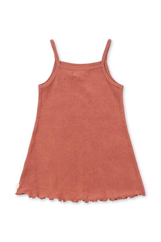 Fete Konges Sløjd rochie din bumbac ITTY STRAP DRESS GOTS KS105427.PPY2 roz