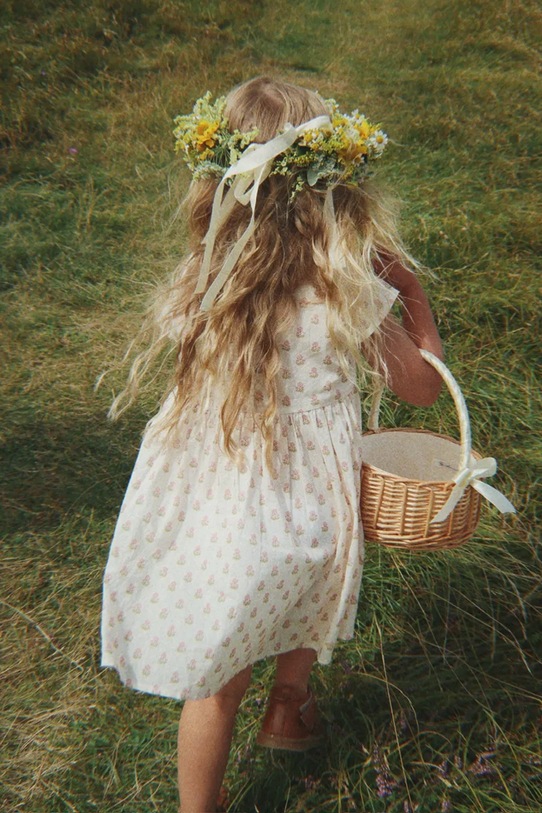 Konges Sløjd рокля от памук PACEY DRESS GOTS бежов KS105510.PPY2