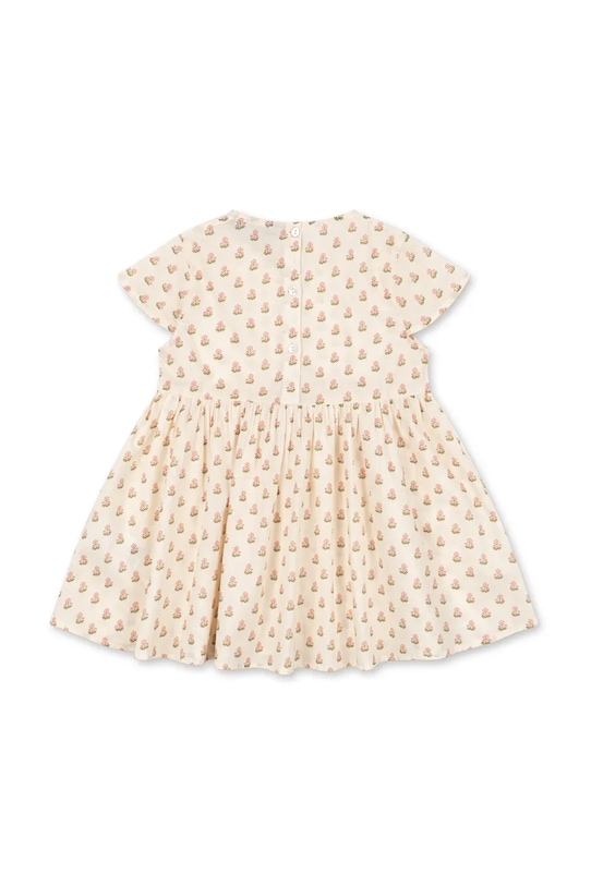 Момиче Konges Sløjd рокля от памук PACEY DRESS GOTS KS105510.PPY2 бежов