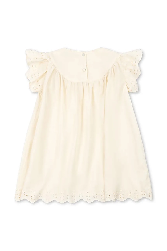 Konges Sløjd φόρεμα flared βαμβακερό POSEY DRESS KS105525.PPY2 μπεζ SS26