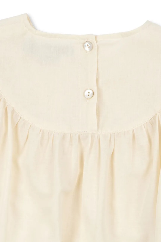 Κοριτσίστικα Konges Sløjd φόρεμα flared βαμβακερό POSEY DRESS KS105525.PPY2 μπεζ