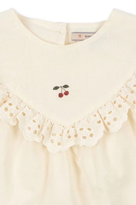 Konges Sløjd φόρεμα flared βαμβακερό POSEY DRESS μπεζ KS105525.PPY2