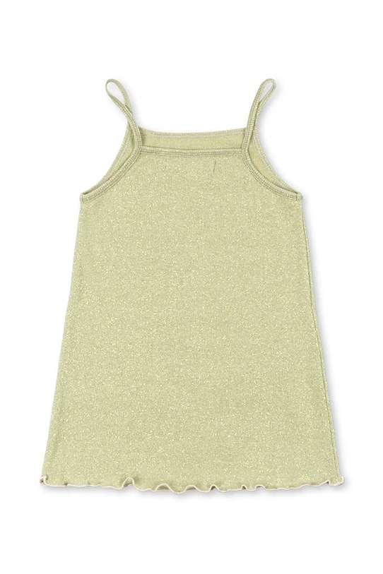 Konges Sløjd rochie cu bumbac ROLI STRAP DRESS OCS KS105532.PPY2 verde SS26