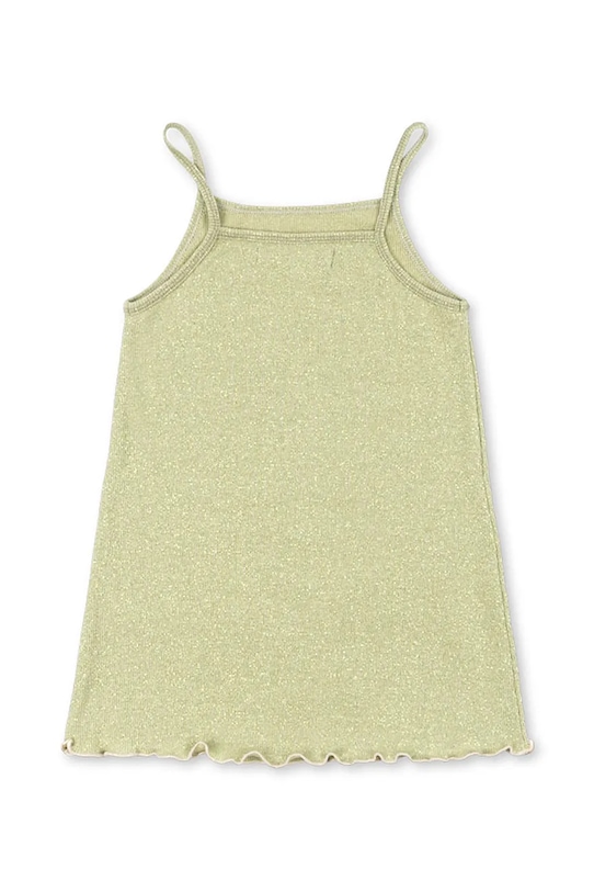 Konges Sløjd rochie cu bumbac ROLI STRAP DRESS OCS KS105532.PPY2 verde SS26