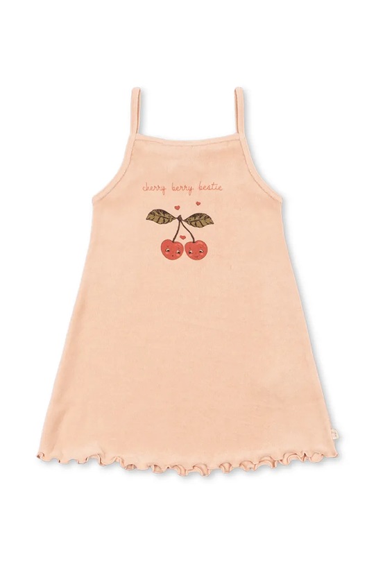 Konges Sløjd rochie din bumbac ITTY STRAP DRESS GOTS - EXCLUSIVE KS105655.PPY2 roz SS26